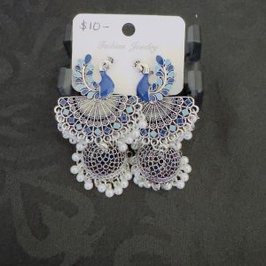 Peacock style earring