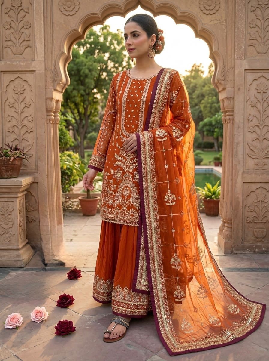 Palazzo & dupatta set