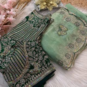 Saree with stitched blouse